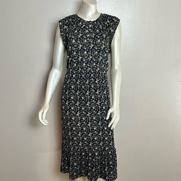 Women’s JCREW MERCANTILE Flora midi dress skirt sleeves medium - Picture 10 of 13